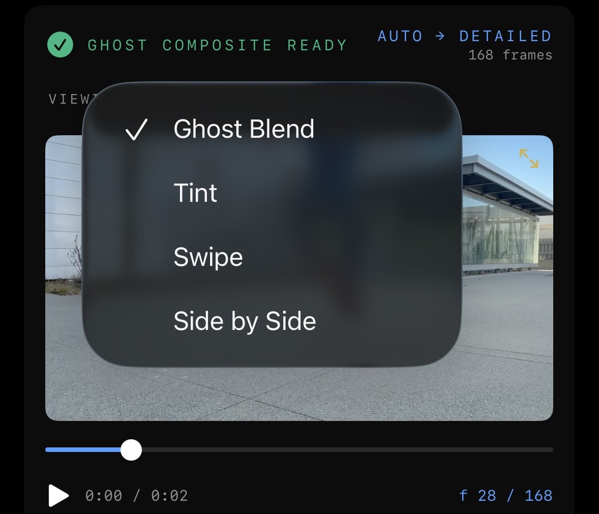Viewing modes